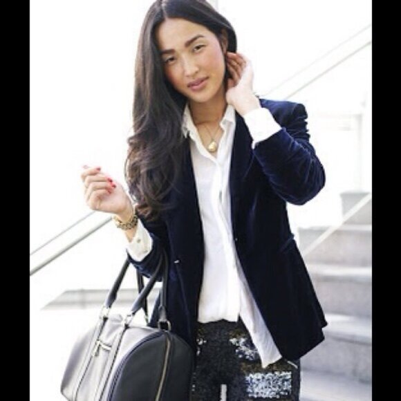 J. Crew 365 Velvet Blazer Size 6 - Picture 1 of 17